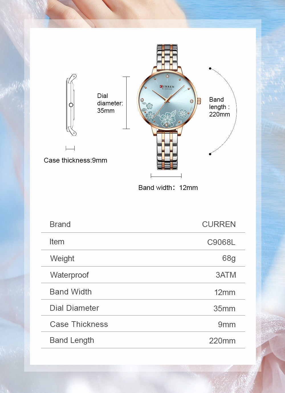 CURREN 9068B
